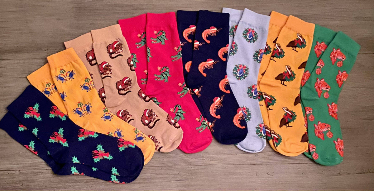 Whereable Art - Christopher the Crawfish Socks - Little Miss Muffin Children & Home