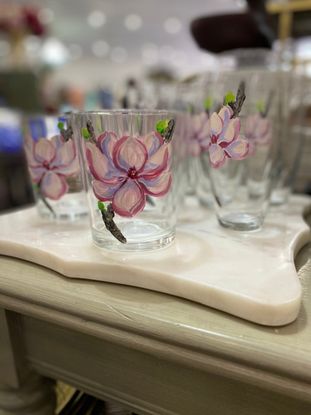 Michelle's Art Box Michelle's Art Box Japanese Magnolia Glassware - Little Miss Muffin Children & Home