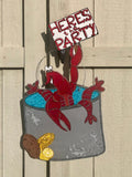 Toodle Lou Designs Toodle Lou Designs Crawfish Pot Party Door Hanger - Little Miss Muffin Children & Home