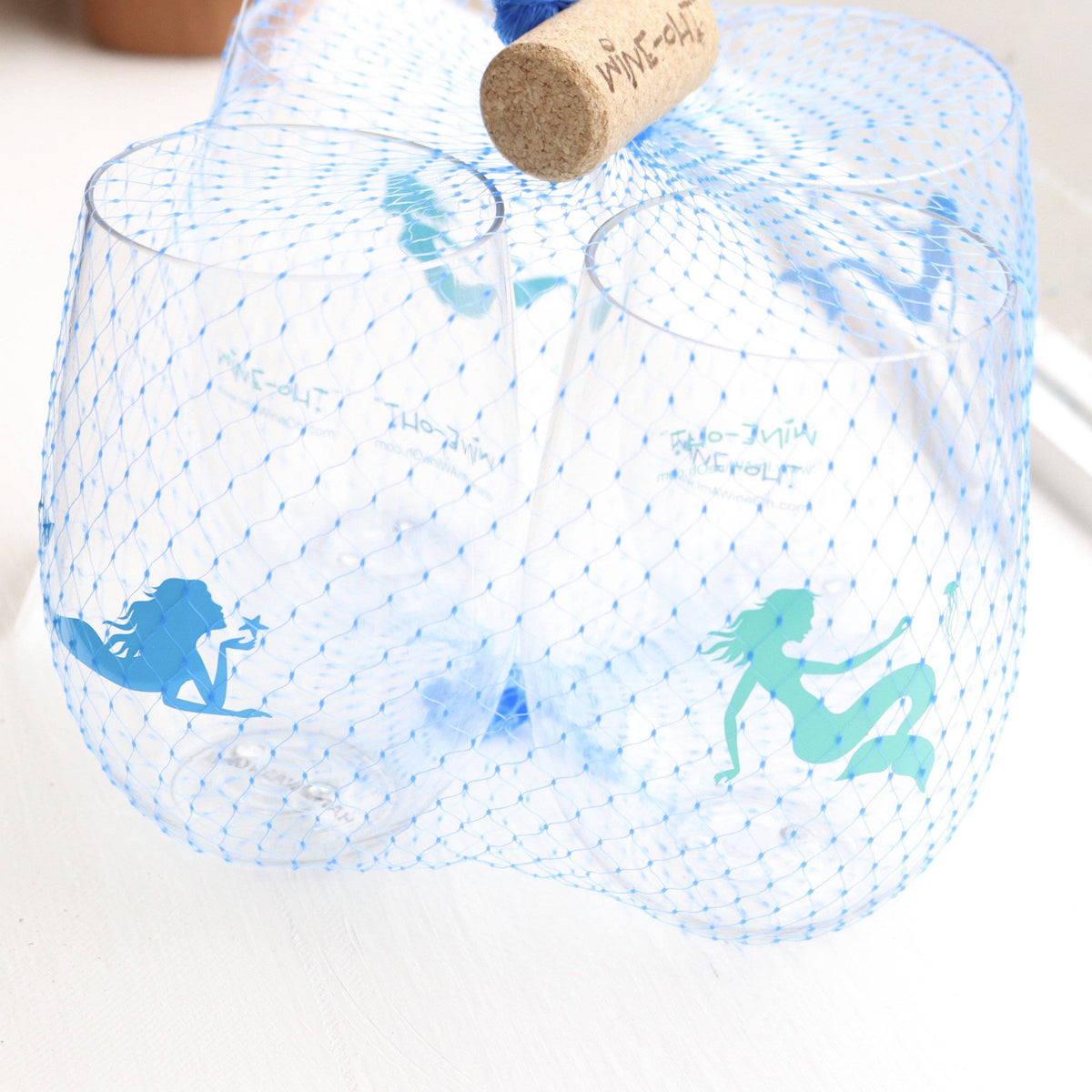 Wine-Oh - Wine-Oh! Mermaid Stemless Goblets - Set of 4 - Little Miss Muffin Children & Home