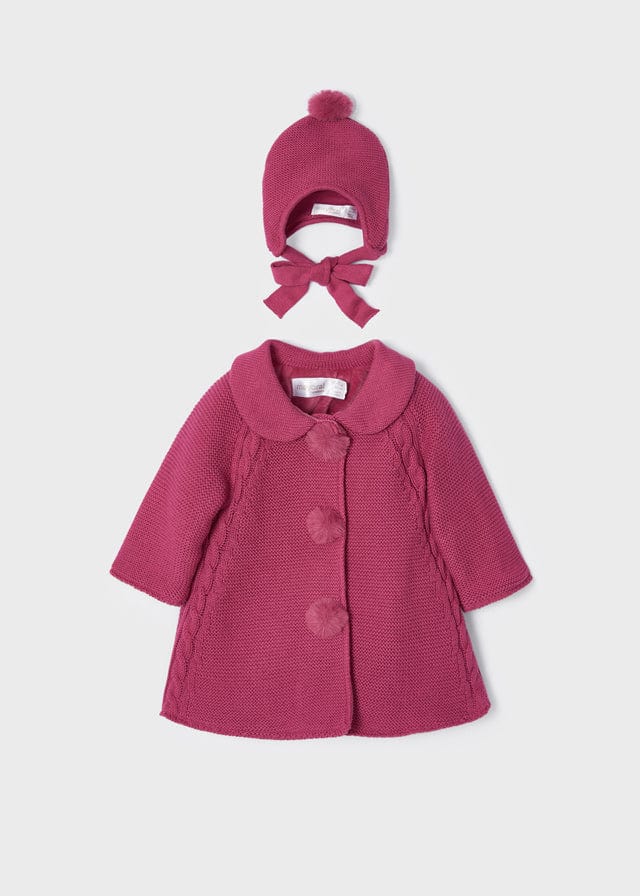 MAY - Mayoral Usa Inc Mayoral Usa Inc Knitted Coat with Hat - Little Miss Muffin Children & Home