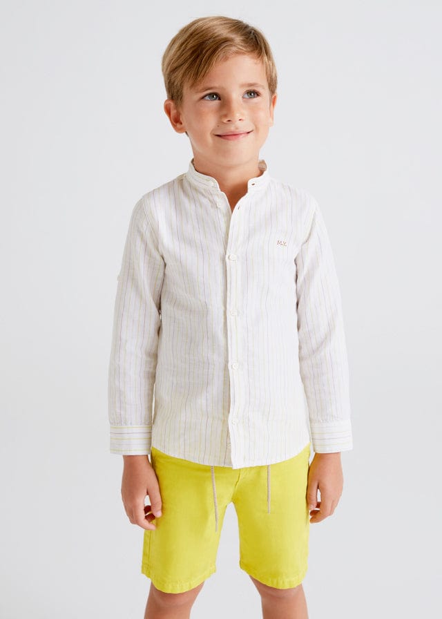 Mayoral Mayoral 3.122LS LINEN SHIRT - Little Miss Muffin Children & Home