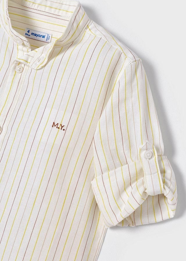 Mayoral Mayoral 3.122LS LINEN SHIRT - Little Miss Muffin Children & Home