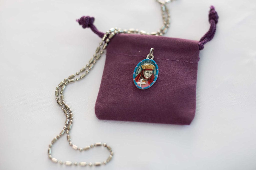 SAINTS FOR SINNERS Saints for Sinners St. Margaret Hand Painted Medal - Little Miss Muffin Children & Home