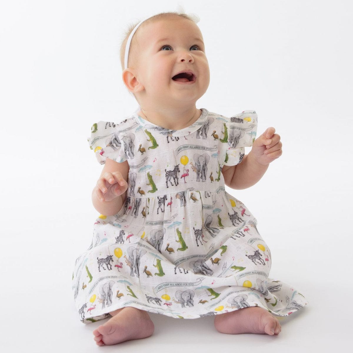 Nola Tawk Nola Tawk They All Asked For You Organic Muslin Dress - Little Miss Muffin Children & Home
