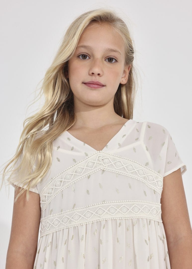 Mayoral Usa Inc Mayoral V-Neck Printed 2 Piece Dress - Little Miss Muffin Children & Home