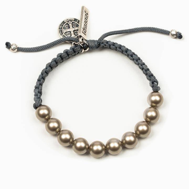 My Saint My Hero - My Saint My Hero Silver Radiant Pearl Bracelet - Little Miss Muffin Children & Home