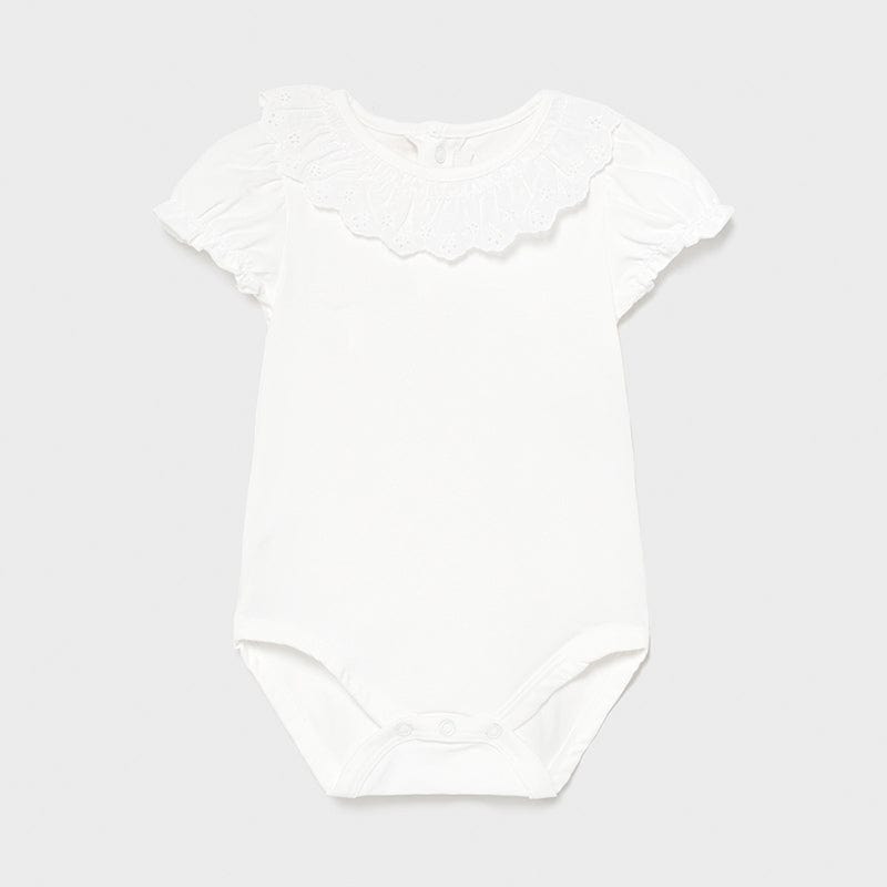 Mayoral Mayoral Ruffle Collared Onesie for Baby Girl - Little Miss Muffin Children & Home