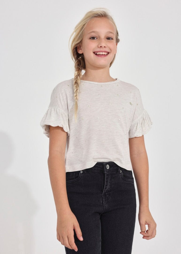 Mayoral Usa Inc Mayoral Short Sleeve Studded T-Shirt - Little Miss Muffin Children & Home