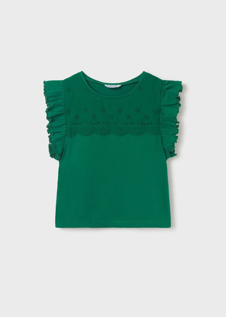 Mayoral Usa Inc Mayoral Ruffle Cap Sleeve Top - Little Miss Muffin Children & Home
