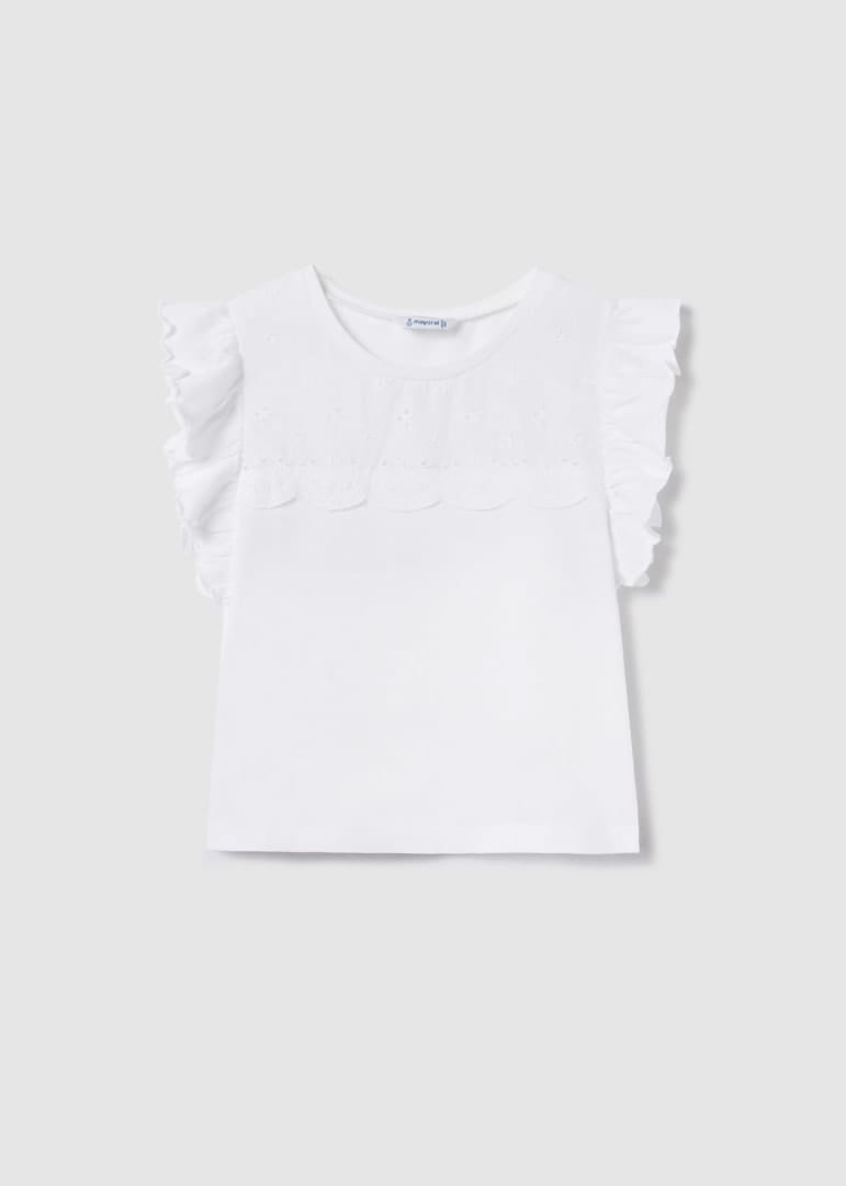 Mayoral Usa Inc Mayoral Ruffle Cap Sleeve Top - Little Miss Muffin Children & Home