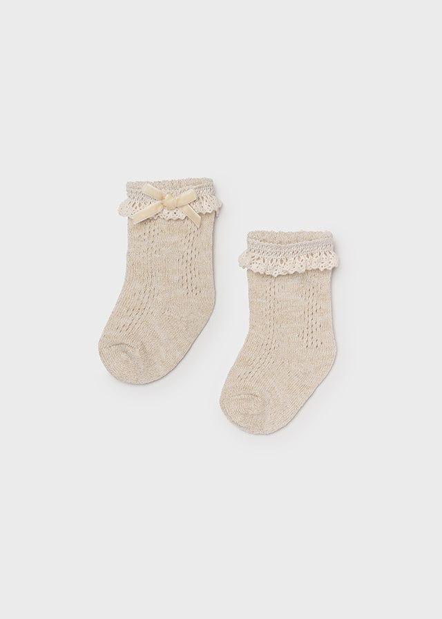 Mayoral Mayoral Gold Socks for Newborn Girl - Little Miss Muffin Children & Home