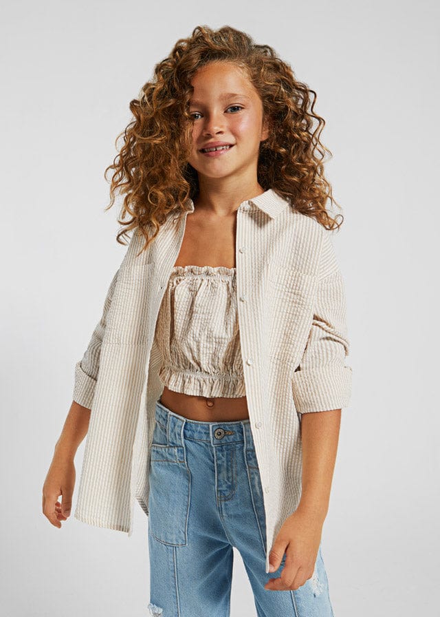 Mayoral Mayoral Two Piece Seersucker Blouse Set - Little Miss Muffin Children & Home