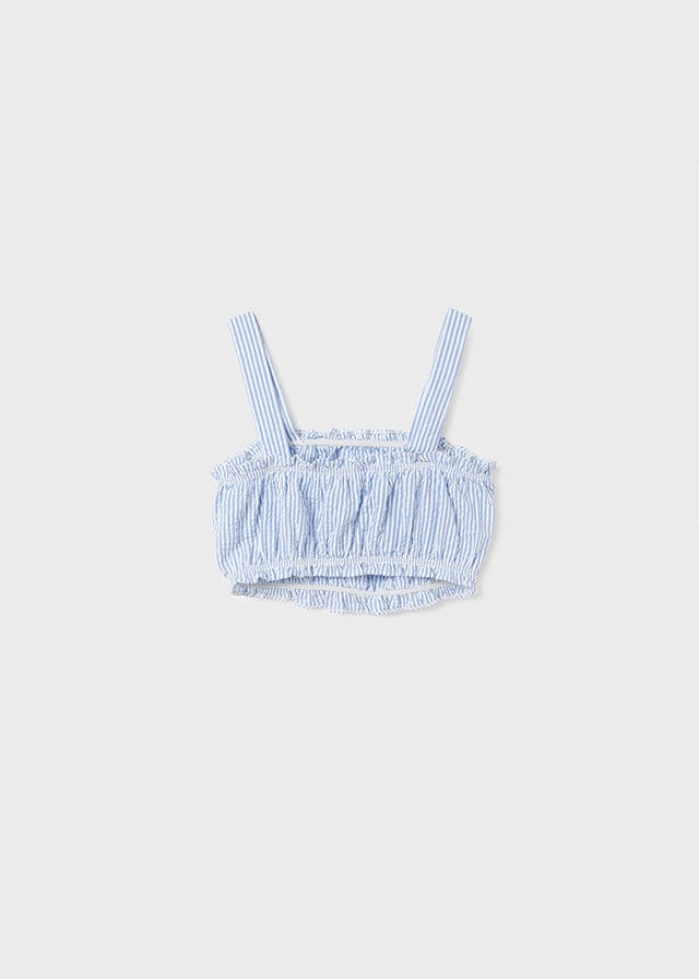 Mayoral Mayoral Two Piece Seersucker Blouse Set - Little Miss Muffin Children & Home