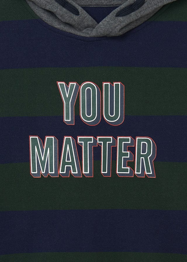 Mayoral Mayoral Striped Pullover Hoodie - Little Miss Muffin Children & Home