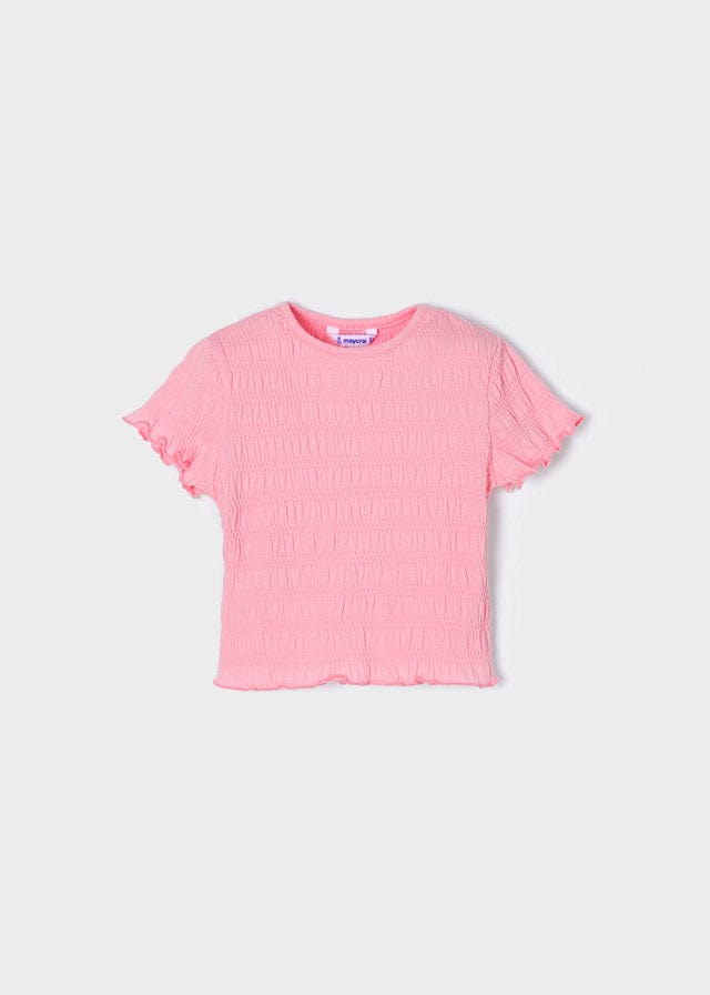Mayoral Mayoral Ruffle Edge Short Sleeve T-Shirt for Girl - Little Miss Muffin Children & Home