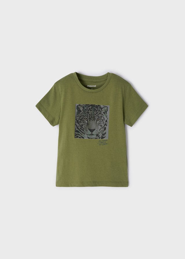 Mayoral Mayoral 3.005 Short Sleeve 3-D Tiger T-SHIRT - Little Miss Muffin Children & Home