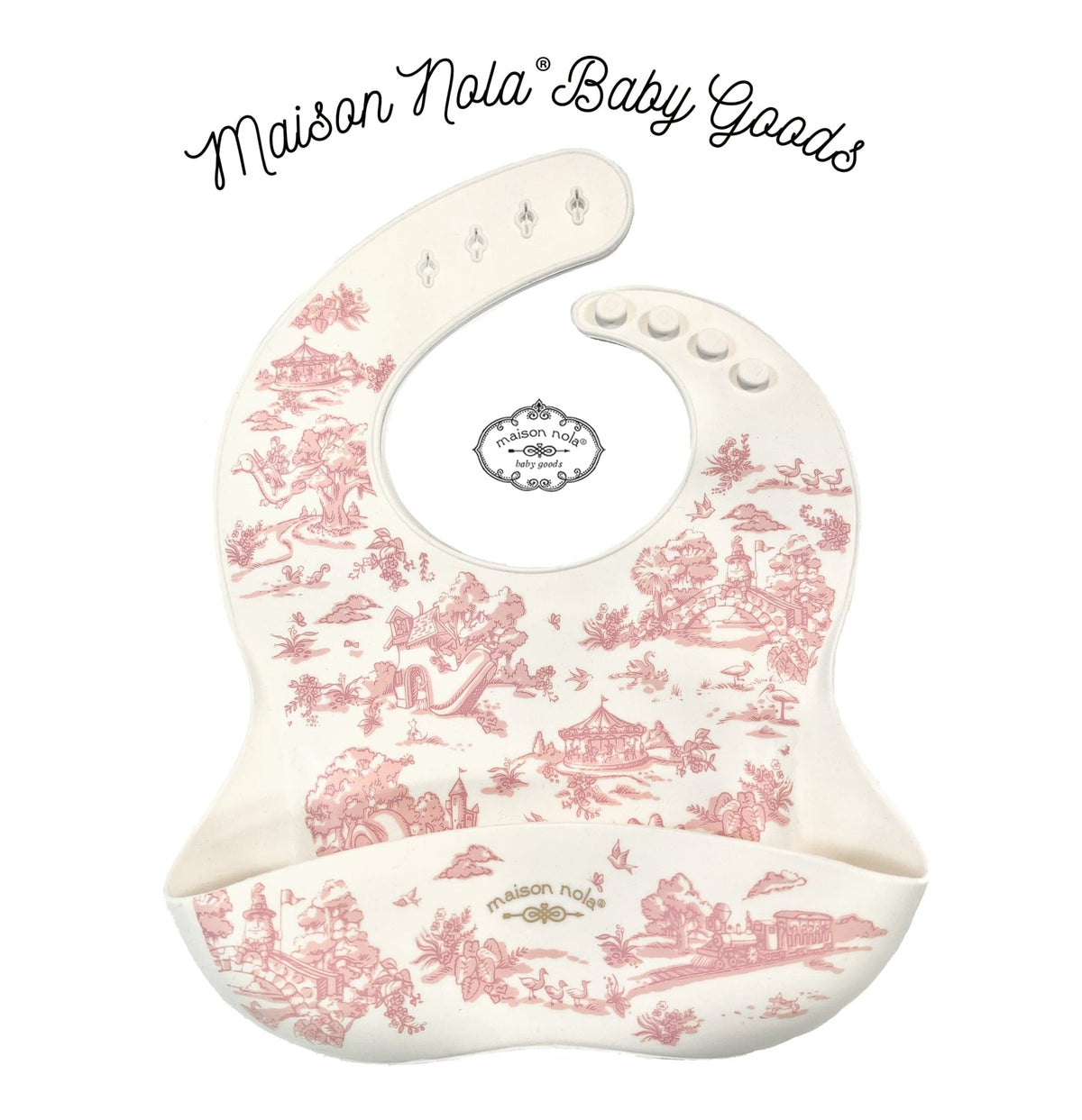 MSN - Maison Nola Maison Nola Storyland Toile Silicone Bib - Little Miss Muffin Children & Home