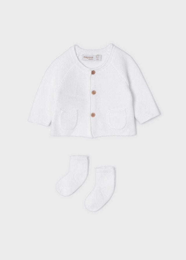 Mayoral Mayoral Cardigan & Socks Set - Little Miss Muffin Children & Home