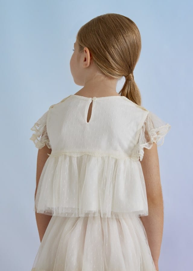 Mayoral Usa Inc Mayoral Plumeti Tulle Shirt - Little Miss Muffin Children & Home
