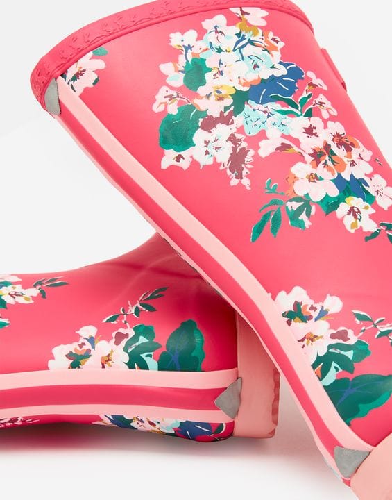 JLS - Joules Usa Inc Joules Pink Floral Flexible Printed Welly - Little Miss Muffin Children & Home