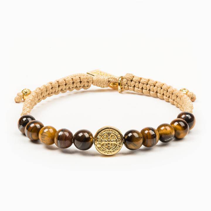 My Saint My Hero - My Saint My Hero Tiger's Eye Wake Up and Pray Meditation Bracelet - Little Miss Muffin Children & Home