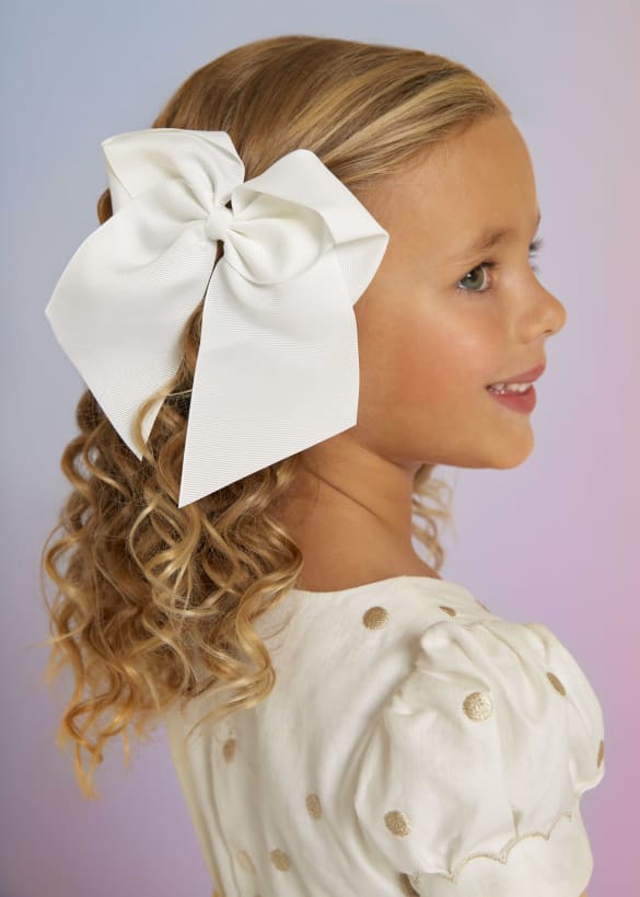 Abel & Lula Girls Red Bow Hair Clip