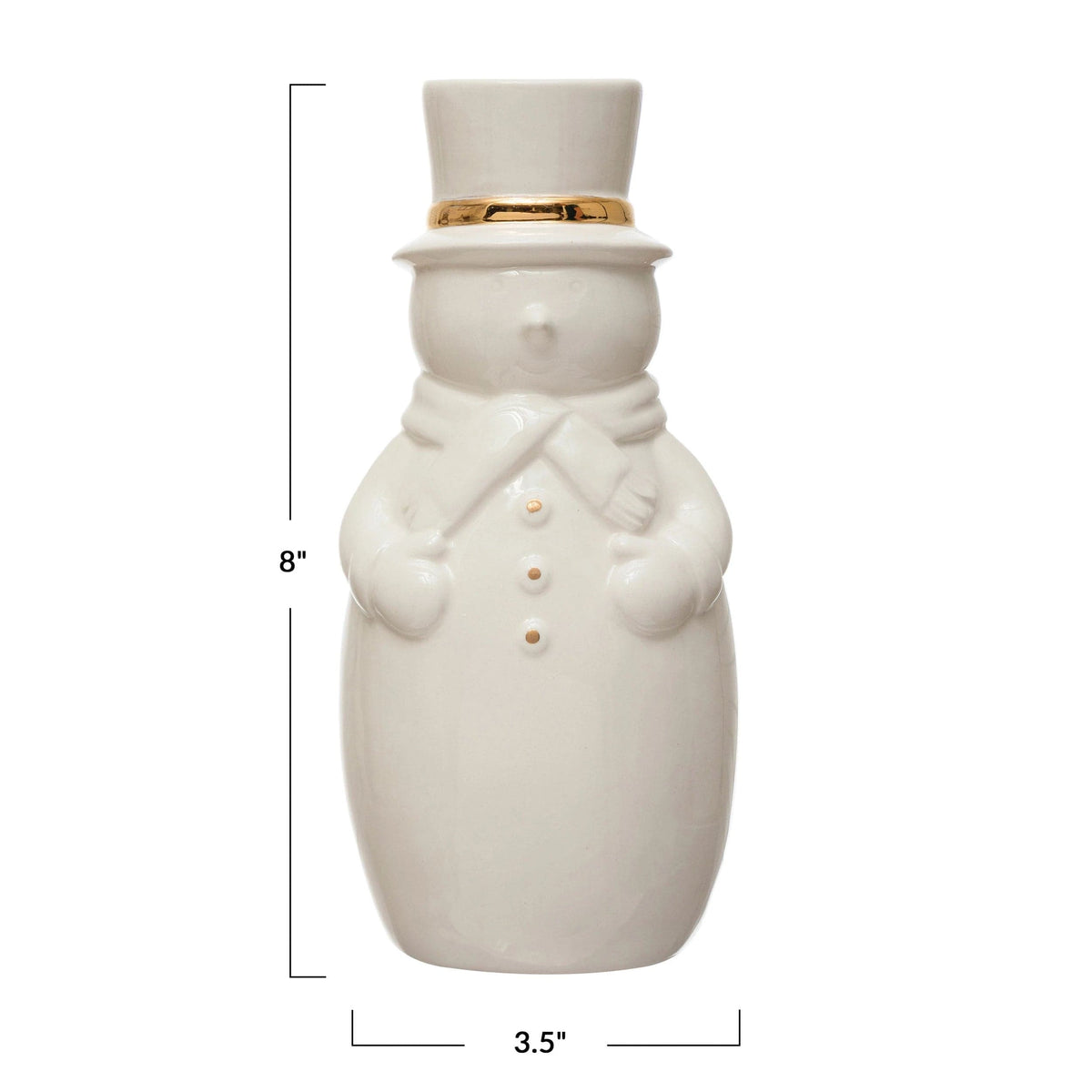 CCO - Creative Co-op Creative Co-op Stoneware Snowman Vase - Little Miss Muffin Children & Home
