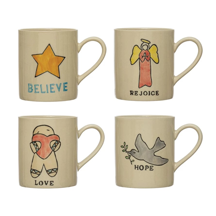 CCO - Creative Co-op Creative Co-op Holiday Icon Stoneware Mug - Little Miss Muffin Children & Home