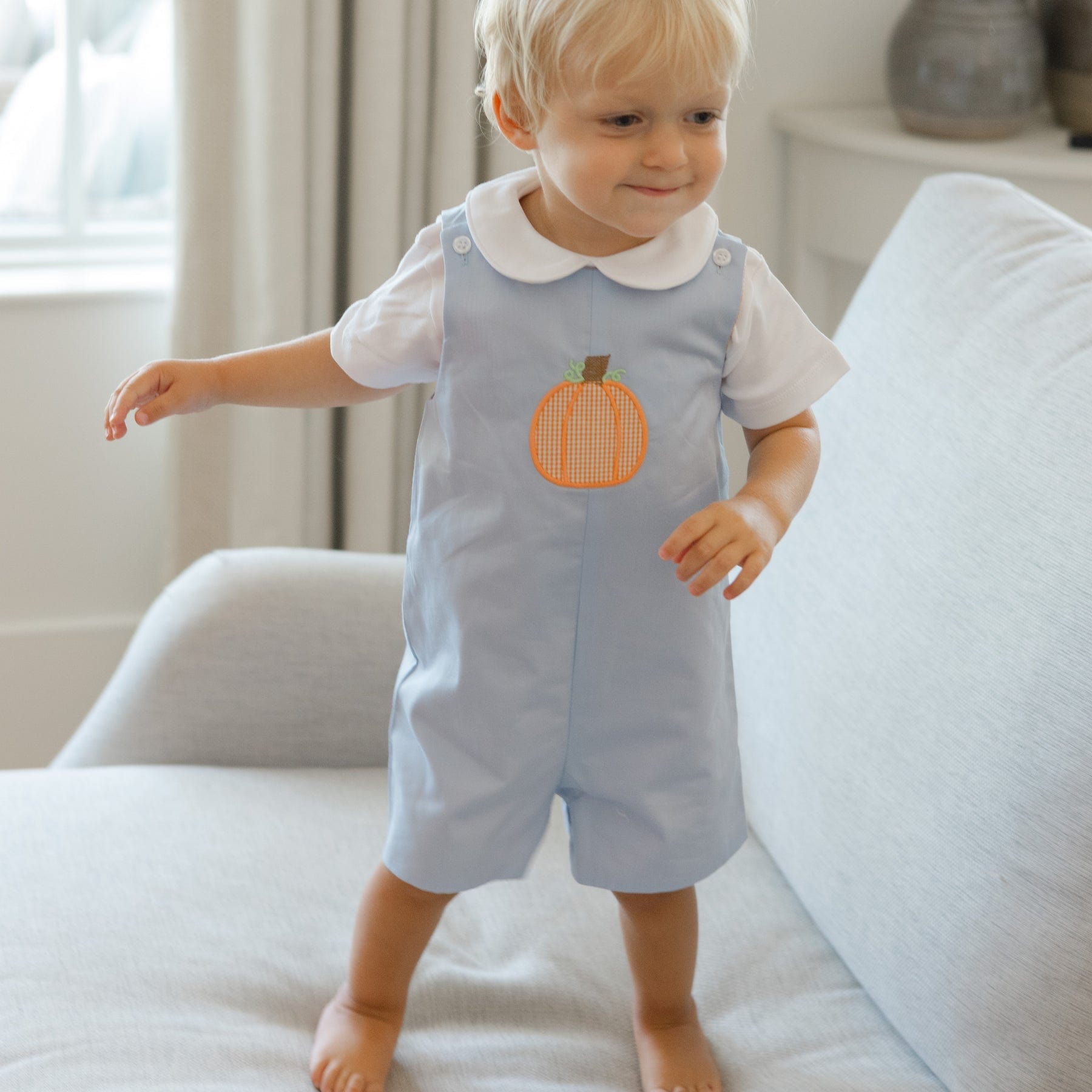 Bailey Boys Lil Pumpkin Patch Reversible John John - Little Miss Muffin Children & Home