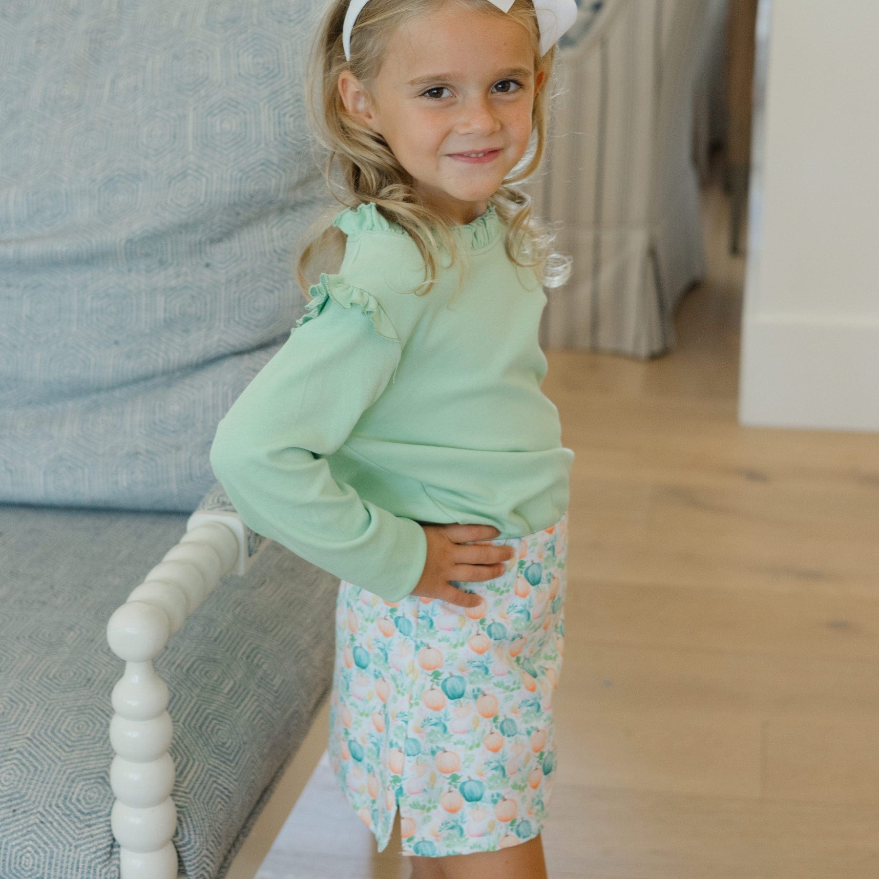 Bailey Boys Pumpkins Print Skort - Little Miss Muffin Children & Home