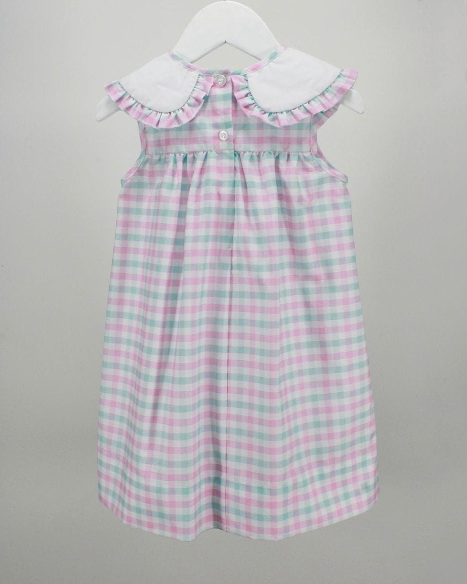 Charming Little One Charming Little One Light Blue and Pink Plaid Gemma Dress - Little Miss Muffin Children & Home