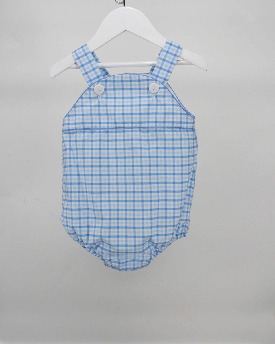 Charming Little One Charming Little One Blue Plaid Adam Bubble - Little Miss Muffin Children & Home