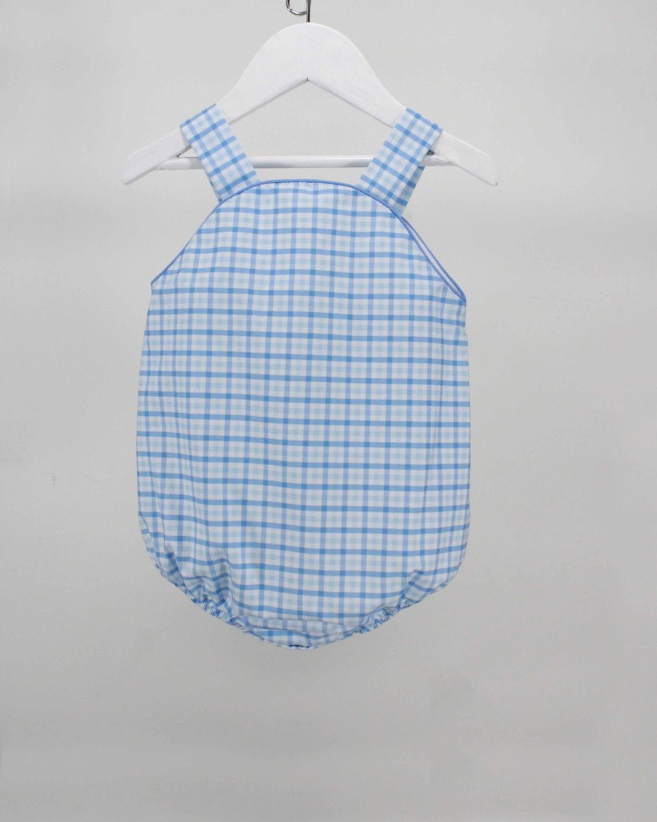 Charming Little One Charming Little One Blue Plaid Adam Bubble - Little Miss Muffin Children & Home