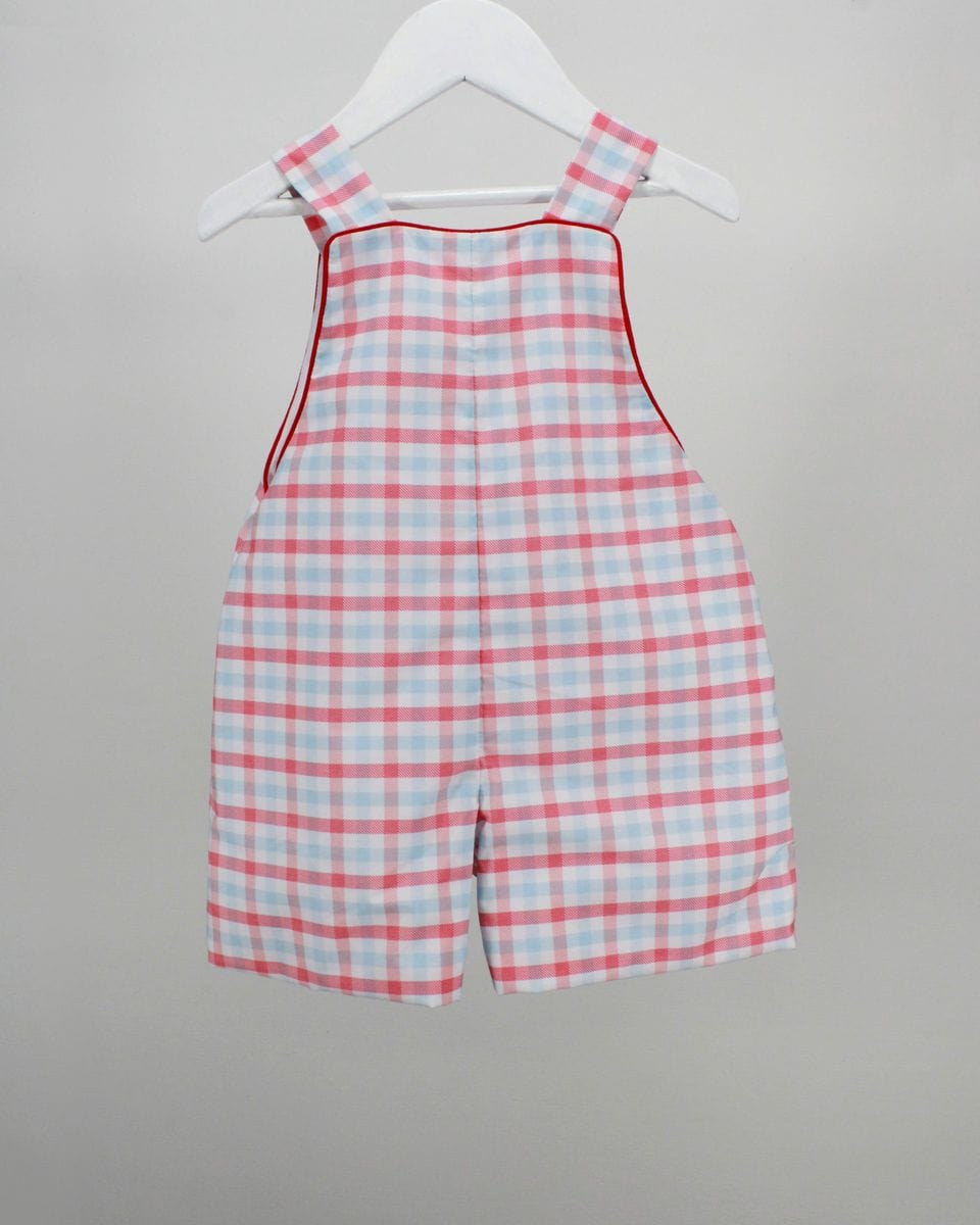Charming Little One Charming Little One Red and Light Blue Plaid Nicholas Jon Jon - Little Miss Muffin Children & Home
