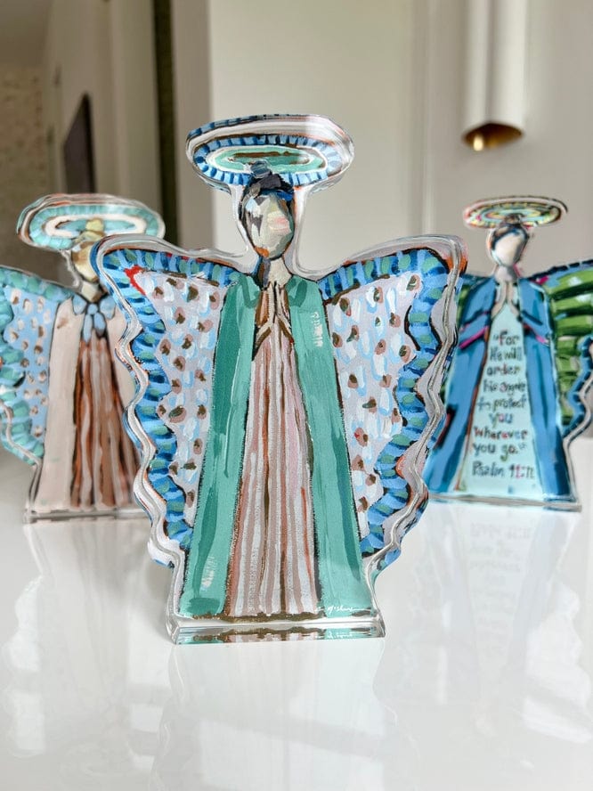 Chelsea McShane Art Chelsea McShane Art “Heavenly Angel Ii" Acrylic Large Shelfie - Little Miss Muffin Children & Home