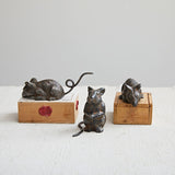 Creative Co-op Creative Co-op Distressed Finish Metal Mouse, 3 Styles - Little Miss Muffin Children & Home