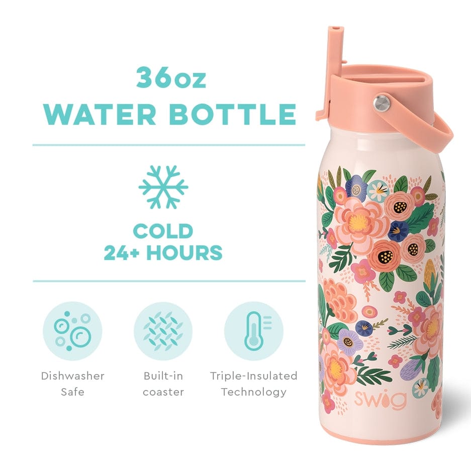 Swig Life Swig Life Full Bloom Flip + Sip Bottle (36oz) - Little Miss Muffin Children & Home