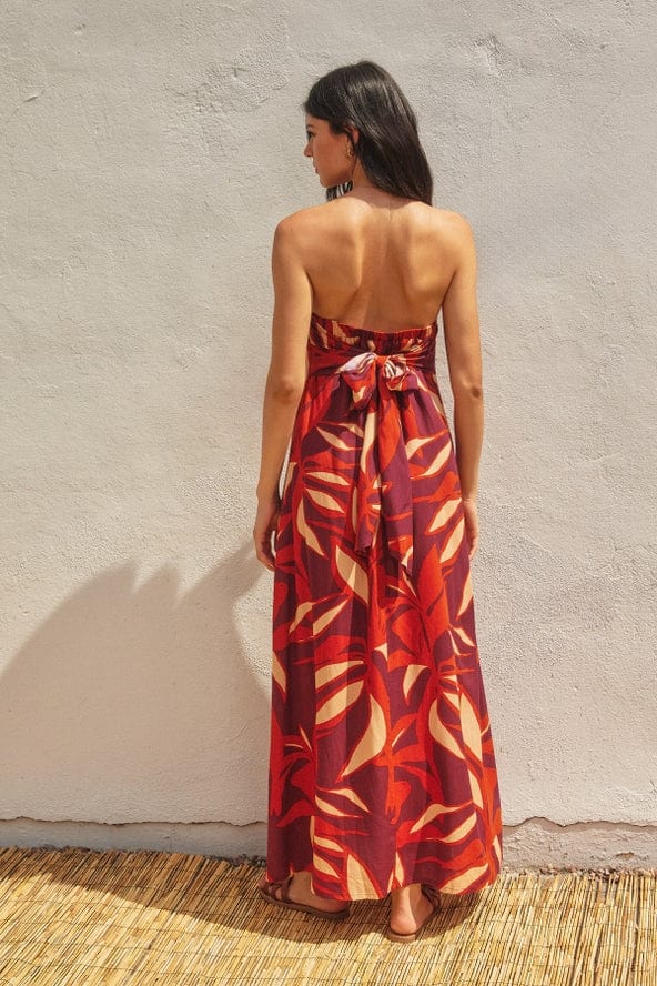 Dress Forum Keep in Touch Strapless Tie Back Maxi Dress - Little Miss Muffin Children & Home