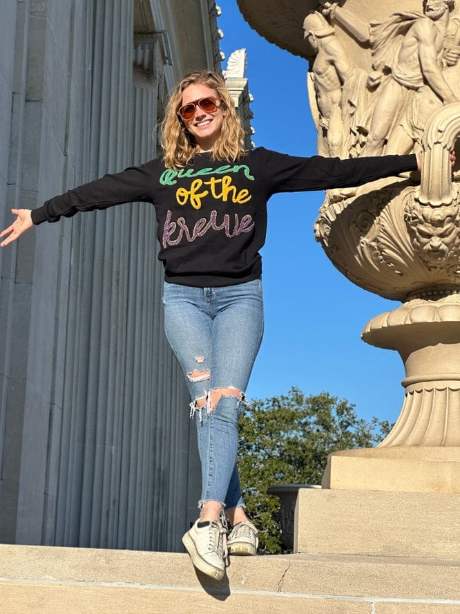 Mardi Gras Creations Mardi Gras Creations QUEEN OF THE KREWE Pullover - Little Miss Muffin Children & Home