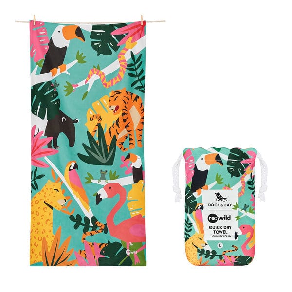 Dock & Bay Dock & Bay Quick Dry Towel - Wild Things - Little Miss Muffin Children & Home
