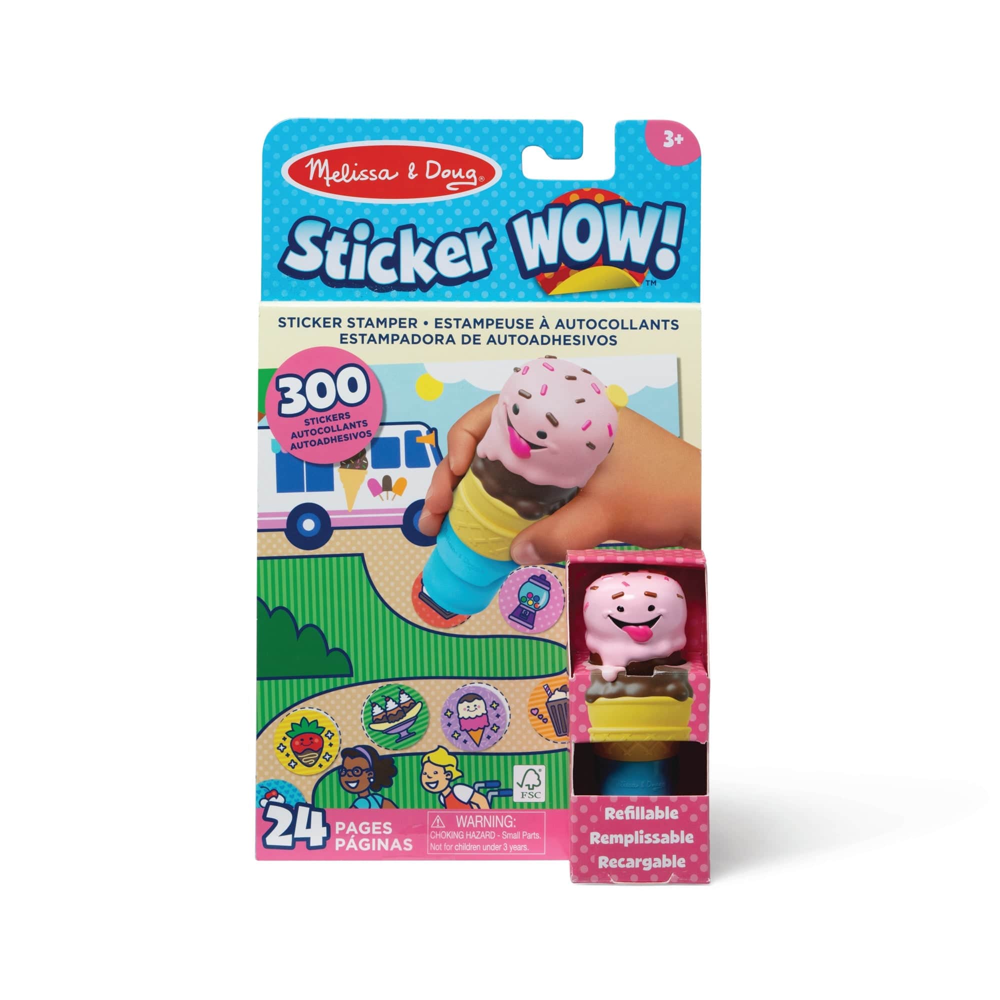 Melissa & Doug Melissa & Doug Sticker WOW! Activity Pad Set - Ice Cream - Little Miss Muffin Children & Home
