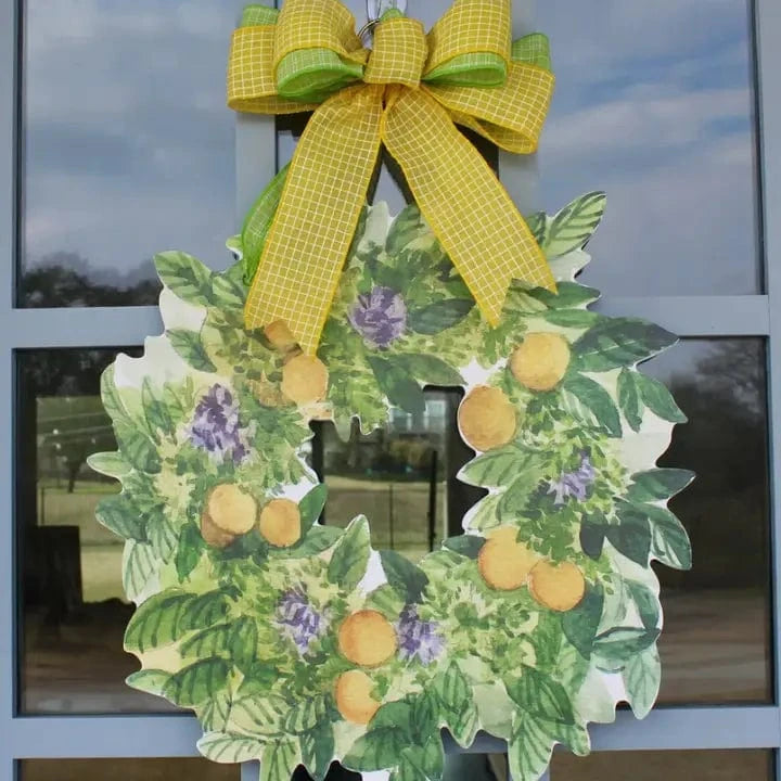 Front Porch Elegance Front Porch Elegance Summer Citrus Wreath Door Hanger with Bow - Little Miss Muffin Children & Home