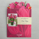 FreshCut Paper FreshCut Pink Tulips Pop-Up Greeting Card - Little Miss Muffin Children & Home