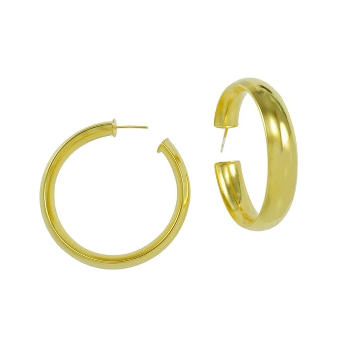 Betty Carre Betty Carre Zurich Hoop Earrings Shiny Gold - Little Miss Muffin Children & Home