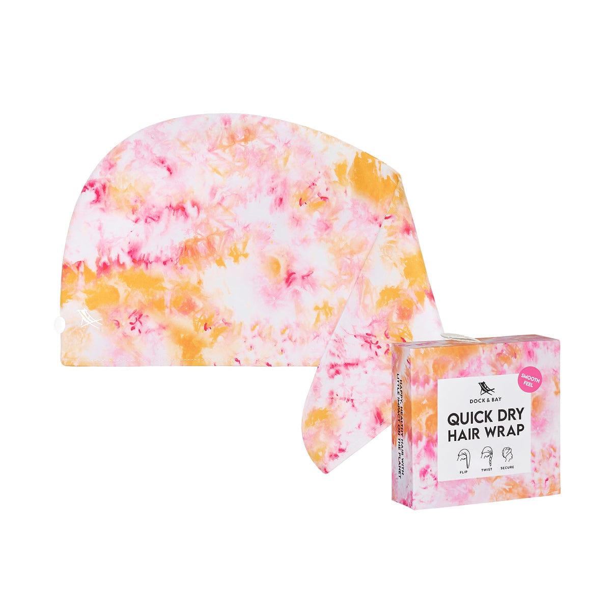Dock & Bay Dock & Bay Hair Wrap - Quick Dry Hair Towel - Georgia Peach - Little Miss Muffin Children & Home