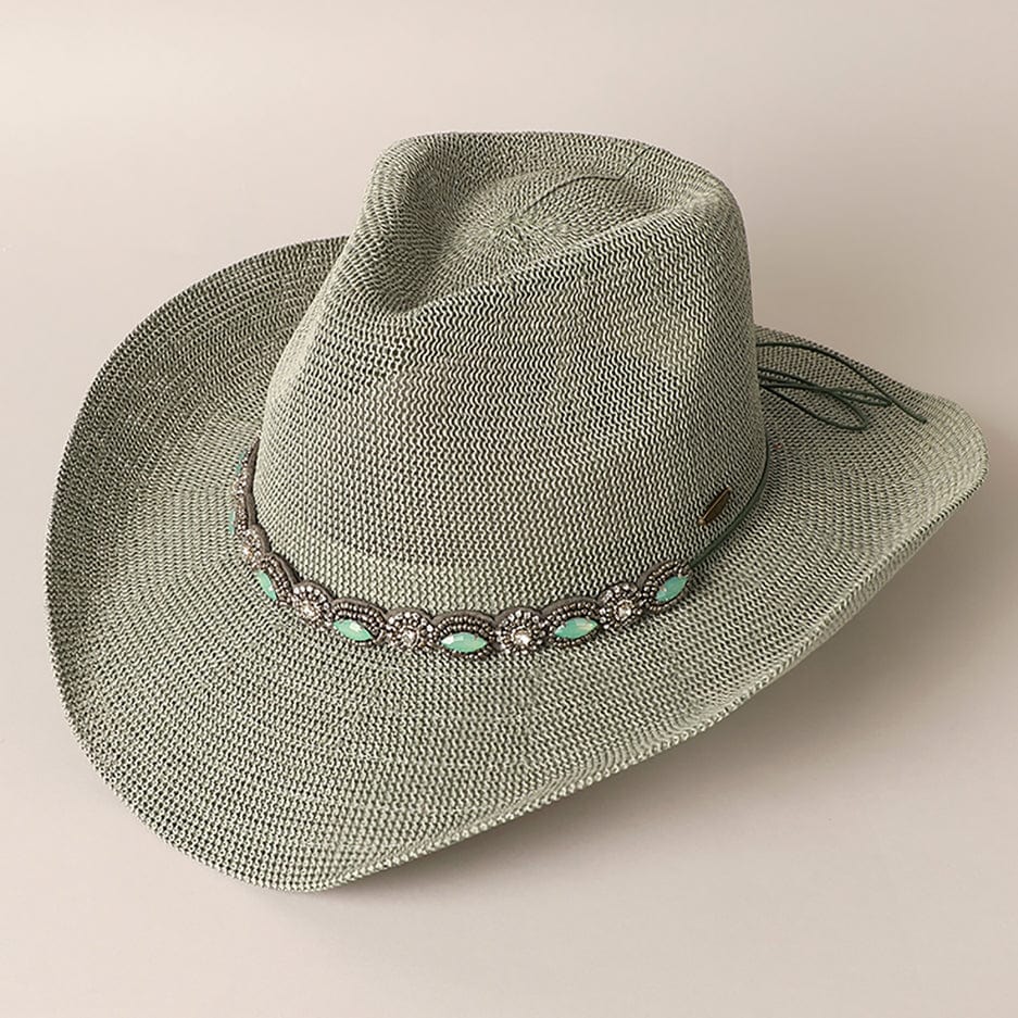 Fashion City Fashion City Durango Cowboy Hat with Jeweled Belt - Little Miss Muffin Children & Home