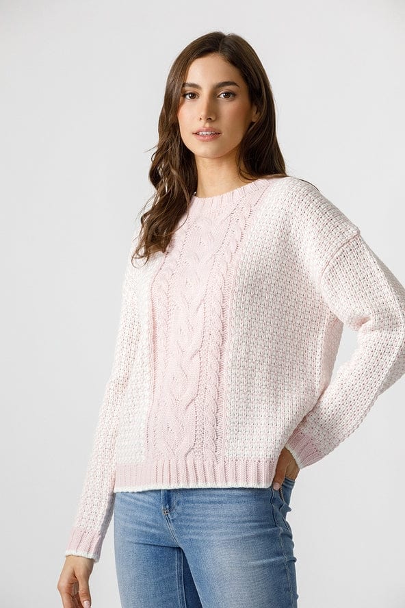 Storia Storia Cable Knit Crew Neck Sweater - Little Miss Muffin Children & Home