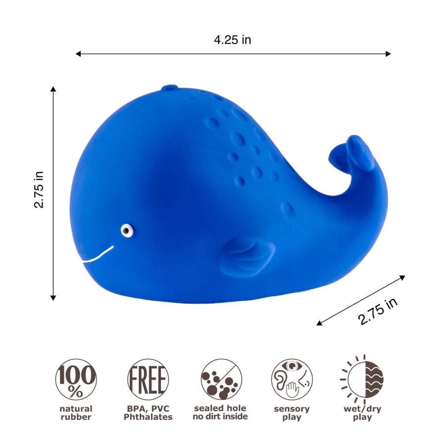 CaaOcho CaaOcho Kala the Whale Hole Free Bath Toy - Little Miss Muffin Children & Home