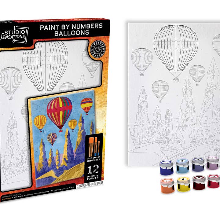Anker Play Products Anker Play Products Paint by Numbers Art Kit – Hot Air Balloons - Little Miss Muffin Children & Home